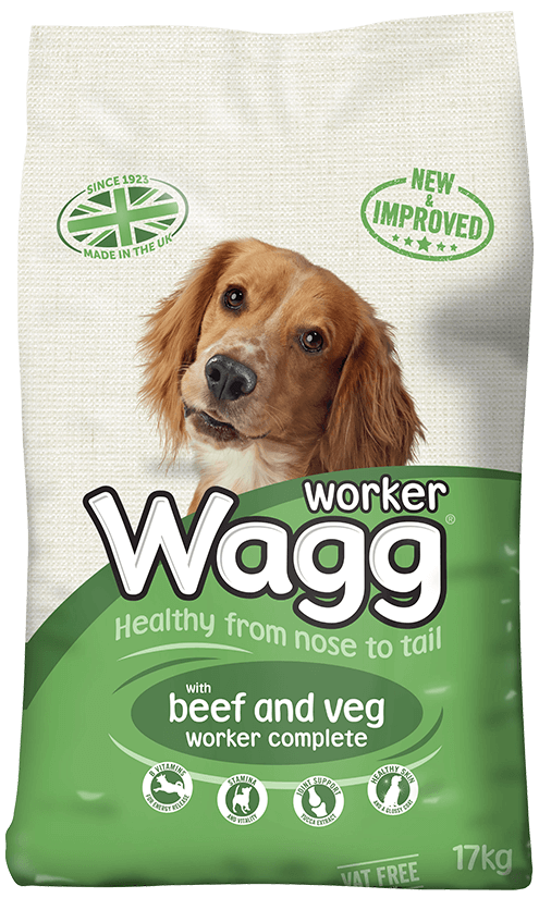 Wagg Worker Dog Food with Beef and Veg